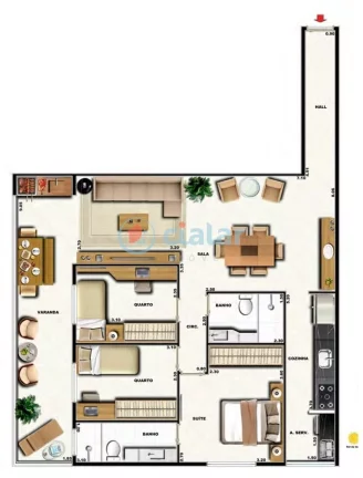 Imagem Cobertura Duplex à venda 2 Quartos 1 Suite 2 Vagas 155.74M Grajaú Rio de Janeiro - RJ | Elegance Residence