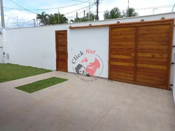 Imagem Casa Terrea nova sem uso 60m2 da Praia , 3 dorms c suite , quintal piscina , 4 vagas , bairro Gaivota, Itanhaem