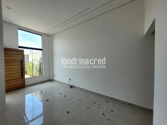 Imagem Casa nova na Zona Leste de Londrina com 86m² de área útil, 3 dormitórios (1 suíte), banheiro social, sala aconchegante, cozinha e 2 vagas de garagem.