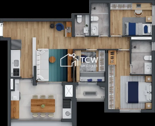 Imagem Apartamento à venda no bairro Brooklin - São Paulo/SP, Zona Sul
