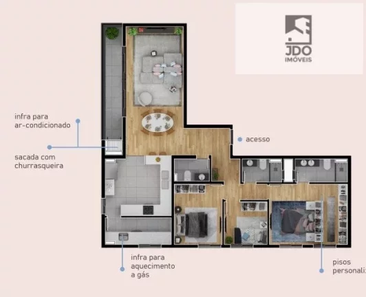 Imagem Apartamento a Venda no bairro Santa Felicidade - Curitiba, PR