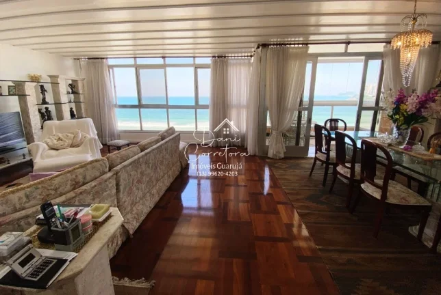 Imagem Imperdível Apartamento à Venda em Guarujá-SP, Pitangueiras: 3 Quartos, 1 Suíte, 2 Salas, 3 Banheiros, 1 Vaga, 165m².