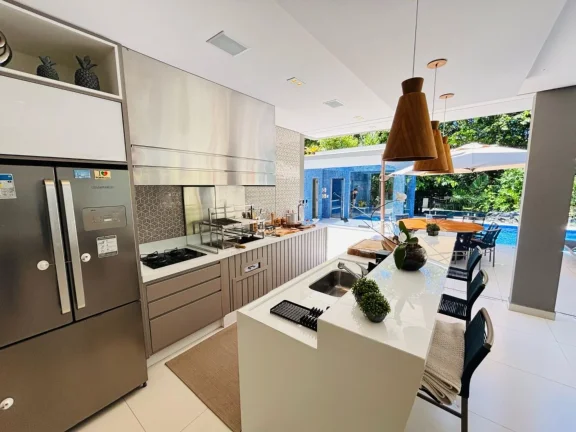 Imagem Luxuosa Casa à Venda na Riviera de São Lourenço Módulo 12 - 6 Quartos, 6 Suítes, 3 Salas, 4 Vagas - Área Externa Espetacular!