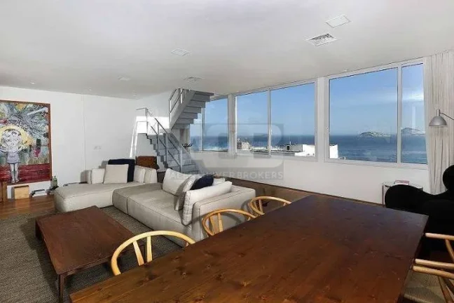 Imagem Cobertura à venda em Ipanema, 340m2 com 3 suítes, 2 vagas e Vista Mar!