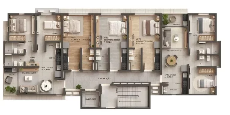 Imagem Apartamento Duplex à venda, 102 m² por R$ 795.000,00 - Intermares - Cabedelo/PB