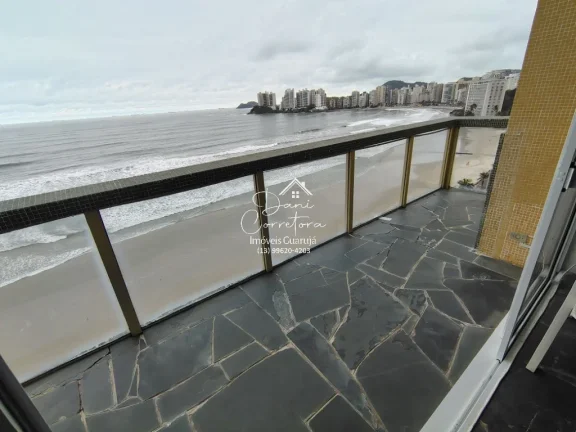Imagem Apartamento frente mar total Pitangueiras, Guarujá-SP: 3 quartos, 2 suítes, 2 salas, 4 banheiros, 1 vaga de garagem, 170m².