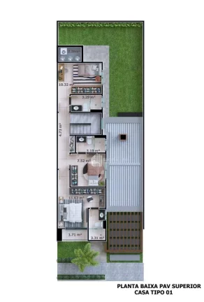 Imagem BREVE LANÇAMENTO: Casa duplex em condomínio fechado -136,82m² próx. a UNINOVAFAPI - Uruguai - Teresina/PI