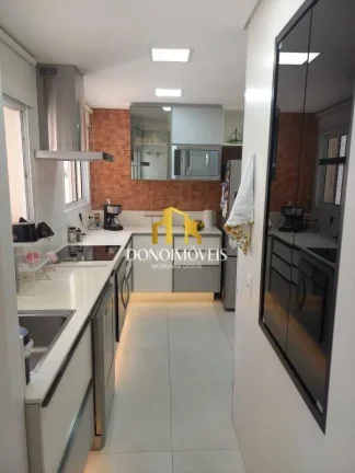 Imagem Apto venda 3 dorm vista piscina andar alto, 123m Cond Domo Life SBC SP