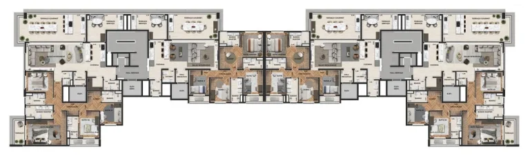 Imagem Canta, o melhor lugar é aqui. Apartamentos de 148m² e 191m², torre única, 3 ou 4 suítes (opçã...