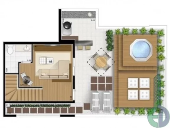 Imagem Imperdível oportunidade: Apartamento de luxo com 3 suítes e 242m² no Condomínio Espacio Doble São Caetano, Santa Paula, São Caetano do Sul!
