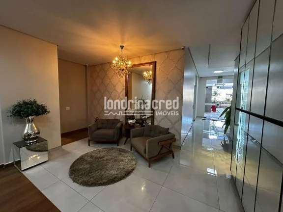 Imagem Apartamento mobiliado no Centro de Cambé com 95m², 3 quartos (1 suíte), sacada com churrasqueira, piscina, salão de festas e baixo condomínio!