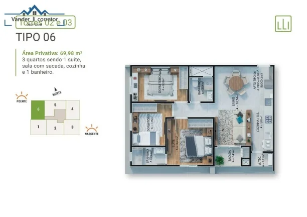 Imagem Apartamento no Residencial Colline Em ITAPEMA S/C.