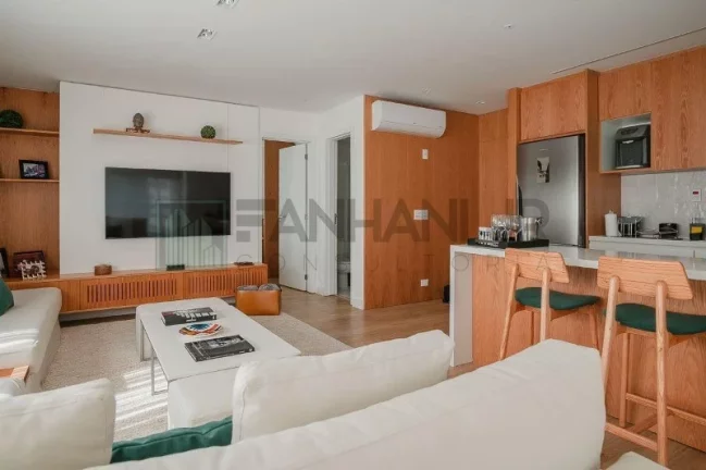 Imagem Apartamento para locação de alto padrão no Jardim América: 1 quarto, 1 suíte, 2 salas, 2 banheiros, 2 vagas, 70m².