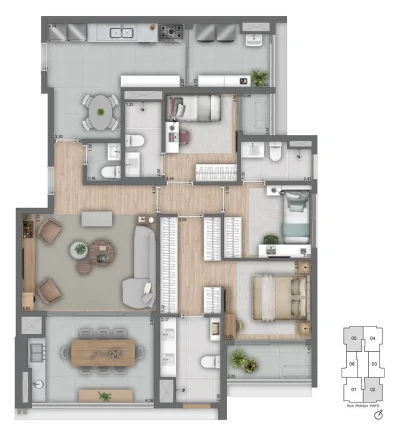 Imagem Apartamento Vila Mariana - 125M², 3 Dorms, 3 Suítes, 2 Vagas.