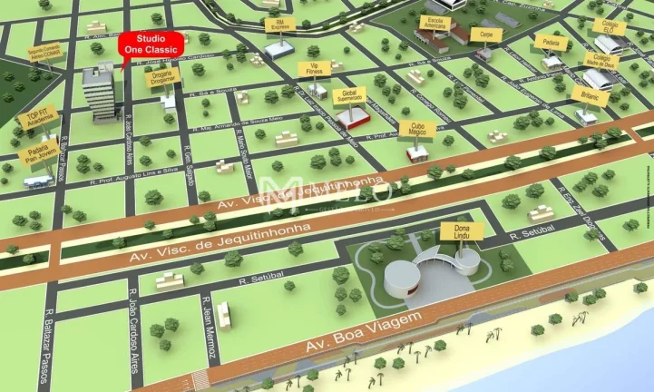 Imagem Oportunidade em BOA VIAGEM: 37,68m², 01qt/suite, 01 vaga...