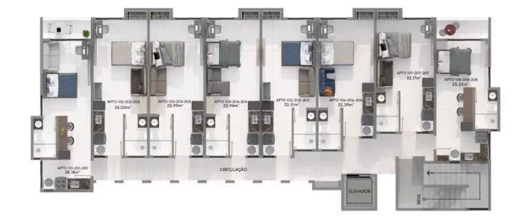 Imagem Studio à venda, 22 m² por R$ 245.290,00 - Intermares - João Pessoa/PB