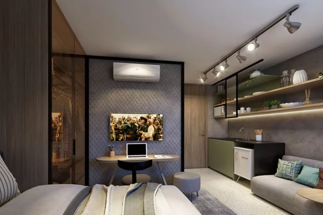 Imagem Studio de 1 quarto à venda em condomínio de luxo em Perdizes, São Paulo-SP: Condomínio W Be Perdizes