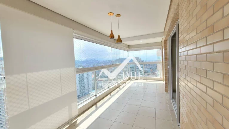 Imagem VARANDA GOURMET, ANDAR ALTO, LAZER COMPLETO, GONZAGA, CASTELL DUE PIAZZE, 2 dormitórios à venda, 109 m² por R$ 1.550.000 - Gonzaga - Santos/SP