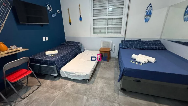Imagem Apartamento à venda, 28 m² por R$ 300.000 - Embaré - Santos/SP