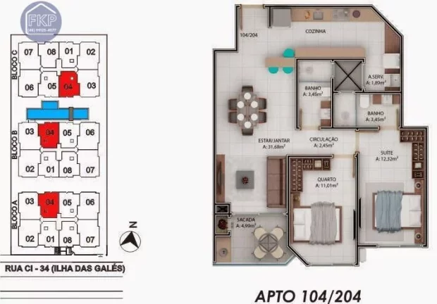 Imagem Apartamento 2 dormitórios!