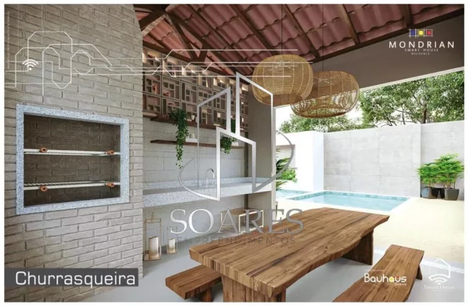 Imagem MONDRIAN SMART HOUSE Condomínio de casas na planta. Próx. ao aeroporto