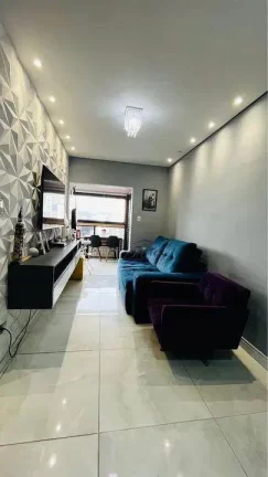 Imagem Apartamento com 2 dormitórios à venda, 87 m² por R$ 470.000,00 - Guilhermina - Praia Grande/SP