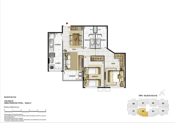 Imagem Apartamento à venda em Vila Isabel, Rio de Janeiro-RJ: 3 quartos, 2 suítes, 1 sala, 3 banheiros, 1 vaga, 75,68m². Aproveite!