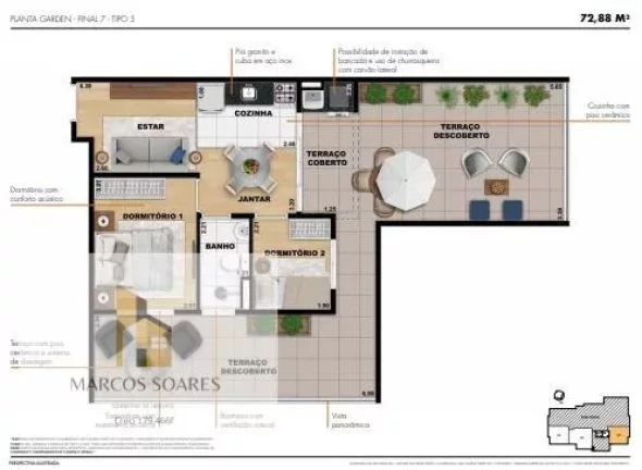 Imagem Apartamento à venda em Osasco, Vila Yara, com 2 quartos, 53m2