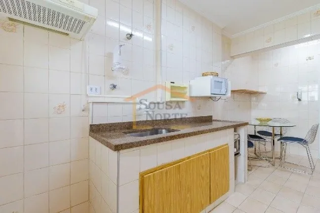 Imagem Apartamento 95m², dispõe de 2 dormitórios, 3 banheiros, sala dois ambientes, cozinha e area de se...