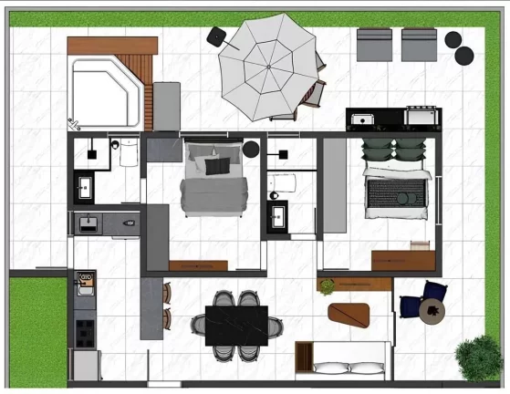 Imagem Apartamento com 3 dormitórios à venda, 76 m² por R$ 419.134,00 - Bessa - João Pessoa/PB