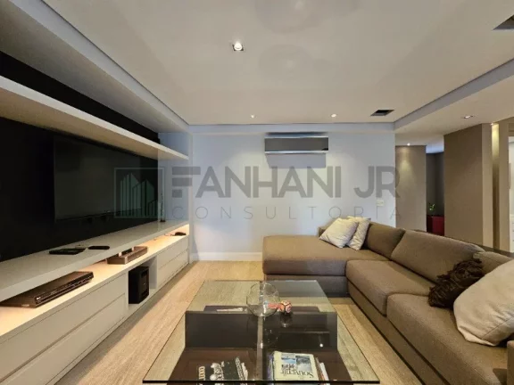 Imagem Apartamento mobiliado para locação no Itaim Bibi, São Paulo-SP: 2 quartos, 2 suítes, 3 salas, 4 banheiros, 2 vagas, 163 m².