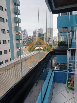 Imagem Aluguel de Apartamento de 2 Quartos no Canto do Forte, Praia Grande-SP: 1 Suite, 2 Salas, 3 Banheiros, 1 Vaga, 84m².