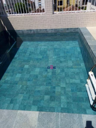 Imagem Sobreposta alta duplex com 3 suítes e lazer completo no Boqueirão, Santos