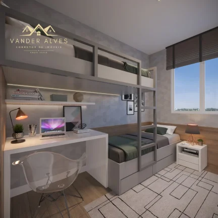 Imagem Apartamento de 1quarto + 1 suite e 2 quartos à venda no SUNSET CLUB em , - 43 m² e 47m² de área.