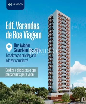 Imagem Apto com 1qt., 1suite, varanda, 1vaga, 29,03m2 em Boa Viagem