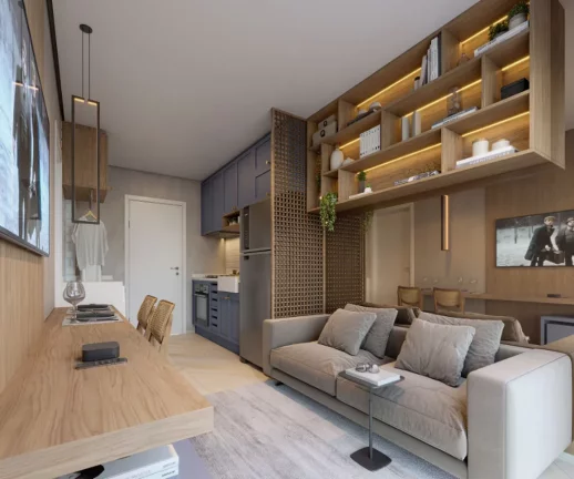 Imagem Apartamento à venda em São Paulo, Campo Grande, com 2 quartos, 34,7m2
