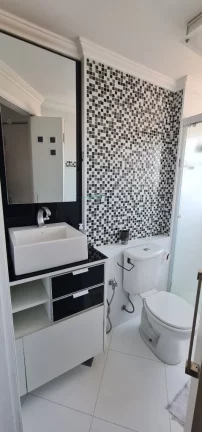 Imagem Apartamento mobiliado para locação em Santo André-SP, Vila Príncipe de Gales: 2 quartos, 1 banheiro, 1 vaga de garagem, 50,00 m²