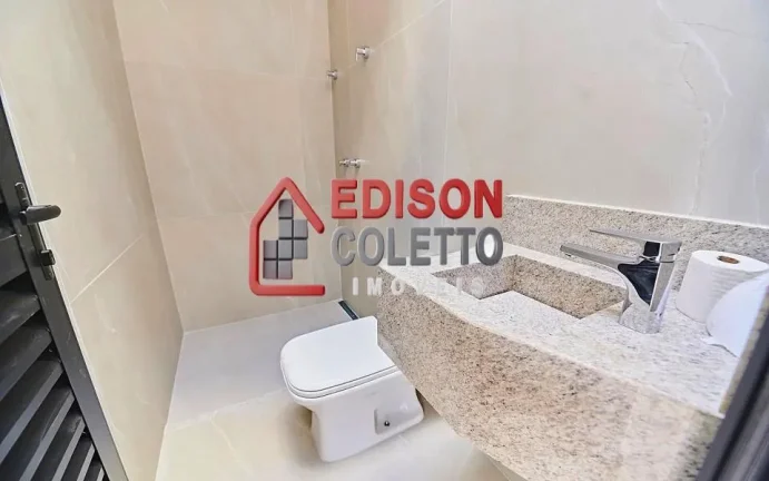 Imagem Casa nova, recém construída a venda, 3 quartos com portas balcão, persianas automatizadas, no Residencial Villa Bela Vista, em Piracicaba
