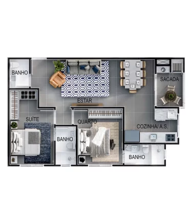 Imagem San Andrés - Apartamento à venda no bairro Bombas - Bombinhas/SC