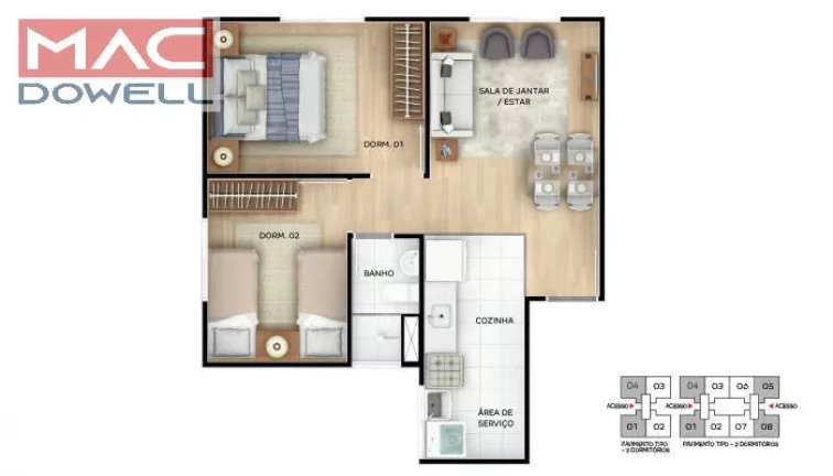 Imagem Reserva Carioca - Apartamento 2 Quartos - Inhoaíba / RJ