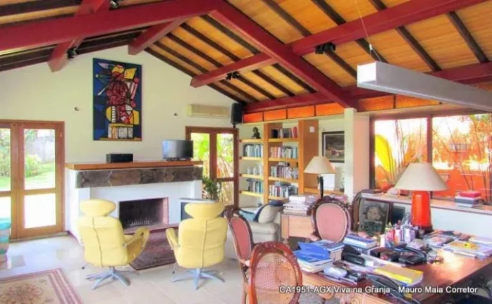 Imagem Casa Espetacular térrea com 5 quartos, Miolo da Granja Viana R$2.900.000