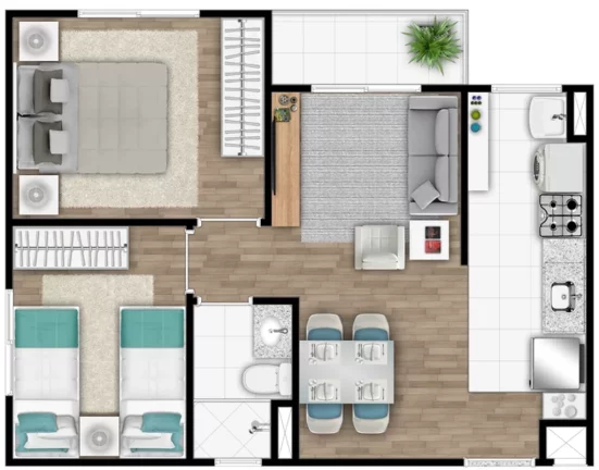 Imagem APARTAMENTO RESIDENCIAL em Campinas - SP, Loteamento Residencial Aladino Selmi