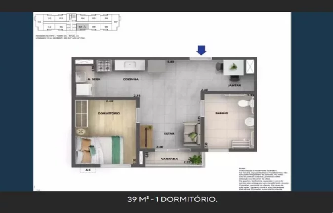 Imagem Apartamento para Venda em Rio de Janeiro, IRAJÁ, 2 dormitórios, 1 banheiro