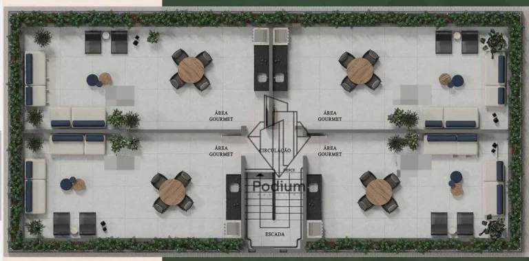 Imagem Cobertura Duplex com varanda/sacada e área privativa em excelente localização no Altiplano - CO0311.