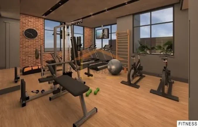 Imagem Apartamento com 57 m², mobiliado, composto por 2 dormitórios, sendo 1 suíte, 2 banheiros, sala co...