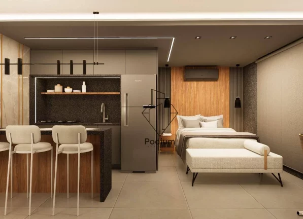 Imagem Flats Studio térreo com área privativa a 200m da praia do Bessa / Jardim Oceania - FL0471