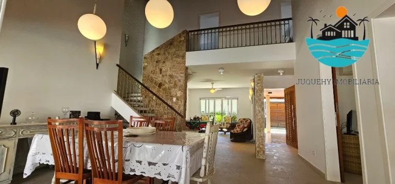 Imagem Casa lado nobre - Praia de Juquehy, 300 metros da praia, piscina, churrasqueira, 4 suítes, acomoda 8 pessoas | Juquehy Imobiliária