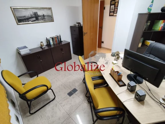 Imagem Maravilhosa sala comercial mobiliada porteira fechada no centro da cidade de Santos (SP) para locação ou venda por R$.240.000,00 !!!