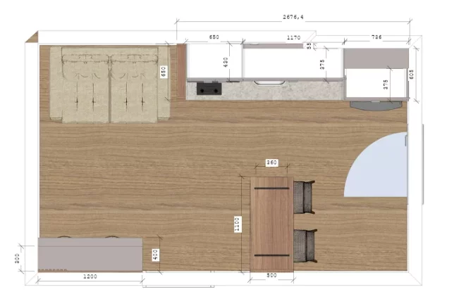 Imagem Studio New Fivre ideal para Airbnb