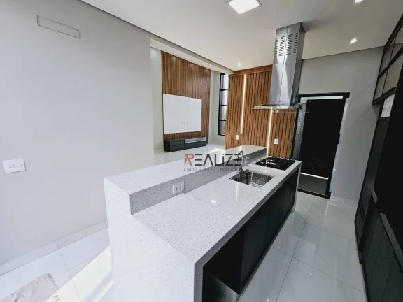 Imagem Casa moderna com piscina e 3 suítes à venda, 140 m² por R$ 1.280.000 - Condomínio Jardim Brescia - Indaiatuba/SP